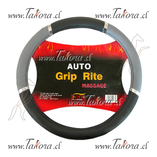 Repuestos de autos: Cubre Volante Tubular Negro/Gris/Cromo L 39-41 cms...
Nro. de Referencia: 06B16A-L