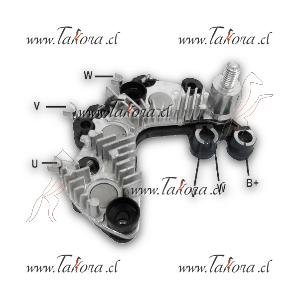 Repuestos de autos: Placa de Diodos/Rectificador, (Mer-523) Valeo Fiat...
Nro. de Referencia: GA-1808CH