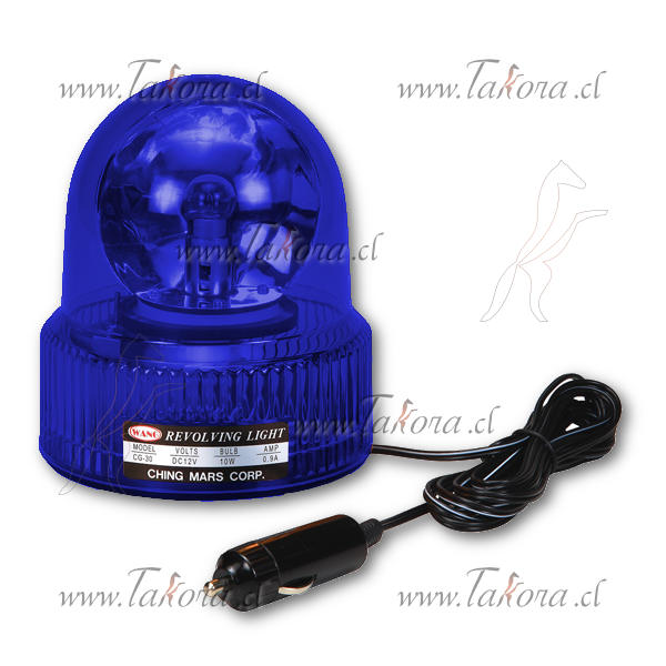 Repuestos de autos: Baliza Giratoria, base Magnetica, al Encendedor, A...
Nro. de Referencia: CG30M-12V-AZUL-108