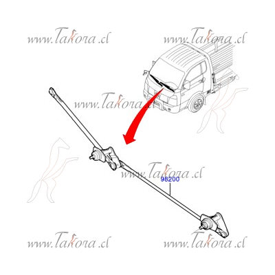 Repuestos de autos: Varillaje, LimpiaParabrisas, Hyundai Porter

<br...
Nro. de Referencia: 98200-4F000