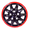 Repuestos de autos: Juego de Tapa de Rueda Negro Rojo Lacada Aro 14 Pu...
Nro. de Referencia: WJ-5004-BRB-14