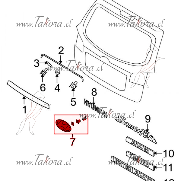 Repuestos de autos: Emblema Portalon/Panel Trasero, Hyundai Eon 800 20...
Nro. de Referencia: 86300-2B000