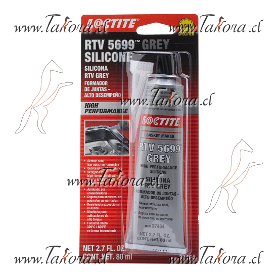 Repuestos de autos: Silicona Loctite RTV 5699 Gris, Aplicaciones típi...
Nro. de Referencia: 37464