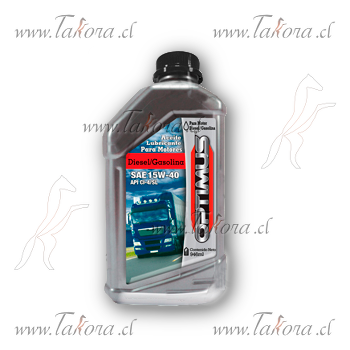 Repuestos de autos: Aceite Optimus SAE 15W-40 API Ci-4/SL 946 ml.<br>
...
Nro. de Referencia: 15W40 CI4/SL L