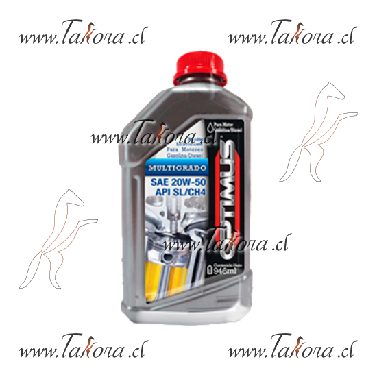 Repuestos de autos: Aceite Optimus SAE 20W-50 API Sl/Ch-4 946 ml.  ...
Nro. de Referencia: 20W50 CH4/SL L