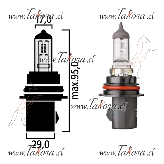 Repuestos de autos: Ampolleta, 9007 12 volts, 65/55 watts, azul...
Nro. de Referencia: 9007333