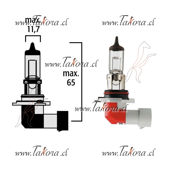 Repuestos de autos: Ampolleta, Halogena H12, 12 volts, 53 watts, Base ...
Nro. de Referencia: 9055