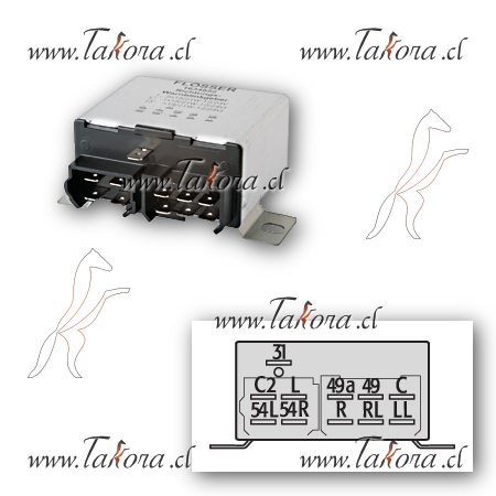 Repuestos de autos: Destellador /Flasher Electronico (flosser) 12-24v ...
Nro. de Referencia: 1634852