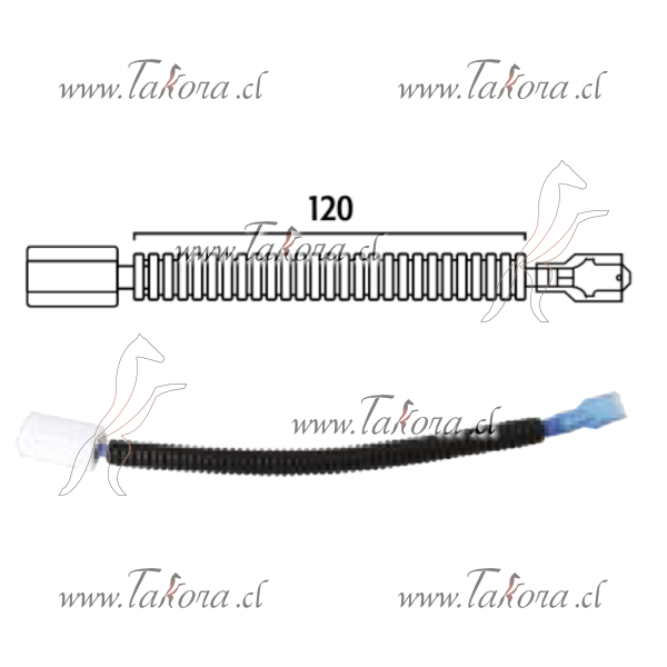 Repuestos de autos: Soquete ampolleta Halogena H1, 1 cable, 2 terminal...
Nro. de Referencia: 1444