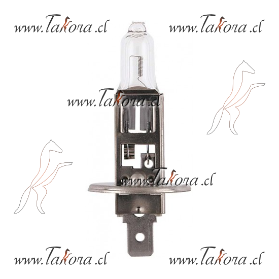 Repuestos de autos: Ampolleta Halogena H1 12Volts, 55Watts, Base P14.5...
Nro. de Referencia: H1-12V 55W P14,5s