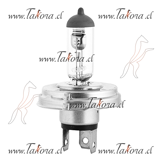 Repuestos de autos: Ampolleta Halogena H4 P45T 24Volts, 75/70Watts, Ba...
Nro. de Referencia: H4-24V 75/70W P45