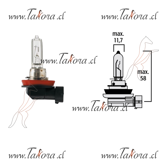 Repuestos de autos: Ampolleta Halogena / H9, 12Volts, 65Watts, Pgj19-5...
Nro. de Referencia: 2090