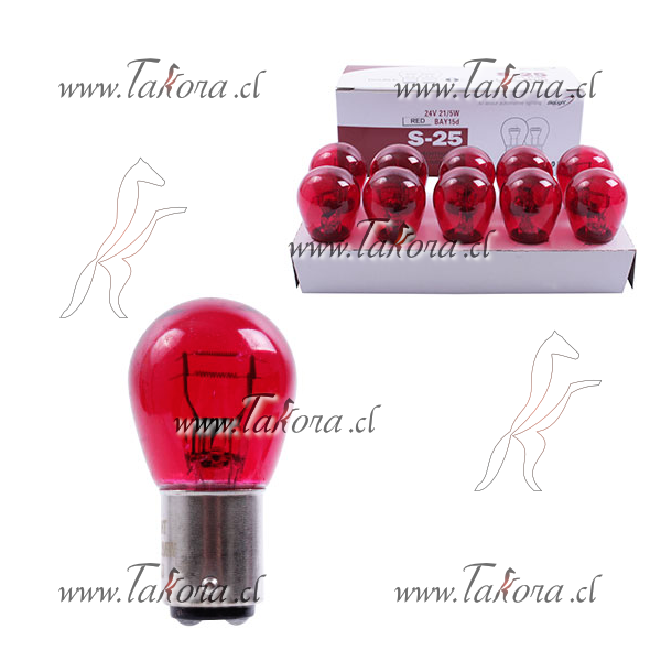 Repuestos de autos: Ampolleta 24Volts, 21-5Watts, 2Contactos, Patas Pa...
Nro. de Referencia: 522907