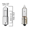 Repuestos de autos: Ampolleta Halogena H21W,  12Volts, 21Watts,  Base ...
Nro. de Referencia: 602101