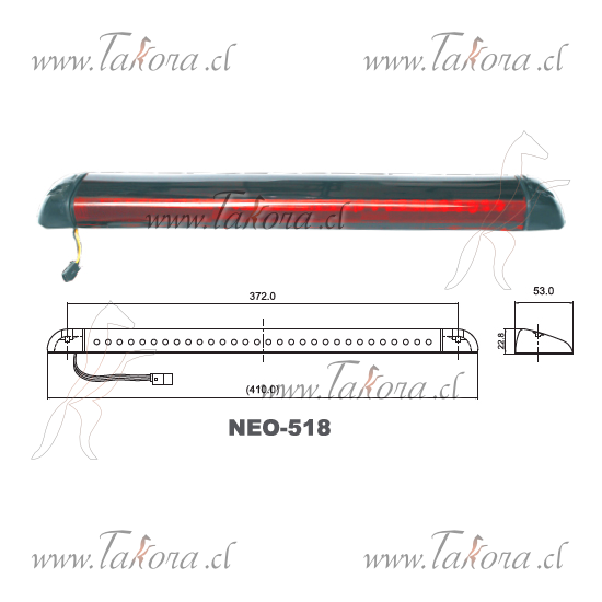 Repuestos de autos: Foco Tercera Luz Freno, C/30 Led Base Lisa Med- 41...
Nro. de Referencia: NEO-518