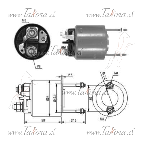 Repuestos de autos: Solenoide, Linea Paris Rhone Aplicable Renault-Peu...
Nro. de Referencia: ZM-592