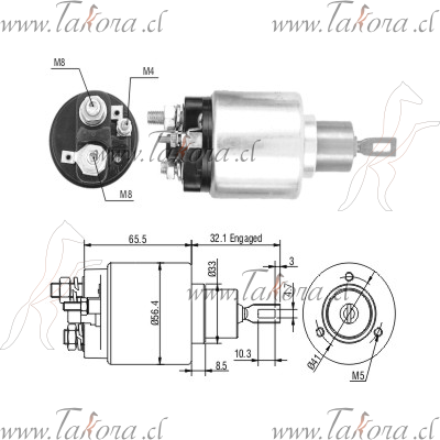 Repuestos de autos: Solenoide, Linea Bosch, 12Volts, Wolkswagen (VW) ....
Nro. de Referencia: ZM-871