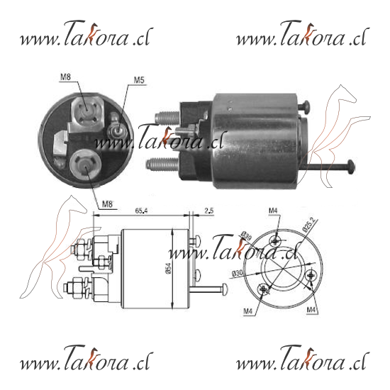 Repuestos de autos: Solenoide, Linea Valeo, Nro. Motor de Partida, D6R...
Nro. de Referencia: ZM-497