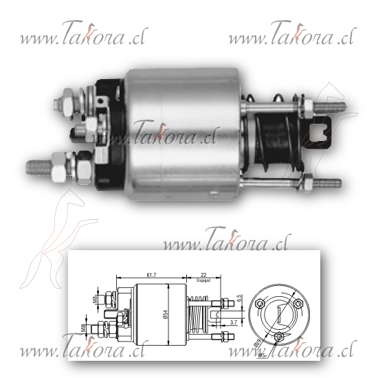 Repuestos de autos: Solenoide, Motor de Partida, Linea Marelli, 12 Vol...
Nro. de Referencia: ZM-7-595