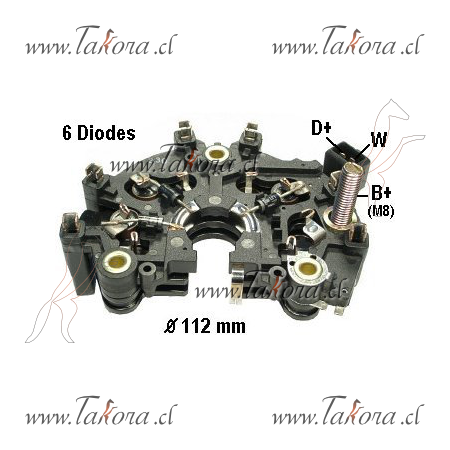 Repuestos de autos: Placa de Diodos/Rectificador Alternador, Linea Bos...
Nro. de Referencia: IBR-852