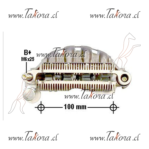 Repuestos de autos: Placa de Diodos/Rectificador Alternador, Linea Mit...
Nro. de Referencia: IMR-10040