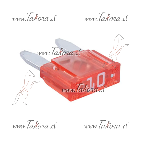 Repuestos de autos: Fusible, Tipo Enchufe Mini 10 Amperes Rojo...
Nro. de Referencia: 514810 (504810)