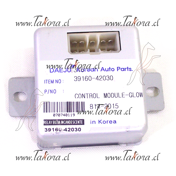 Repuestos de autos: Relay (Rele) Bujias Incandescentes, Hyundai H100 D...
Nro. de Referencia: 39160-42030