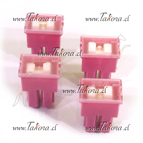 Link Hembra 30 Amperes Rosado de Riel Largo. Anc Lar 31.5 mm. FLINK-HBRLA-30ROS en Takora online