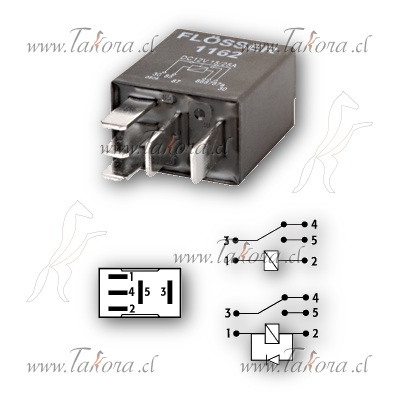 Repuestos de autos: Micro Relay (rele), 5 Patas, 12 Volts, 15/25 Amper...
Nro. de Referencia: 1162