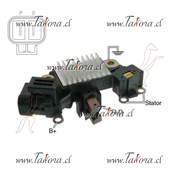 Repuestos de autos: Regulador de Voltaje, 12 Volt, A-Circuit, D-P Term...
Nro. de Referencia: IH-758