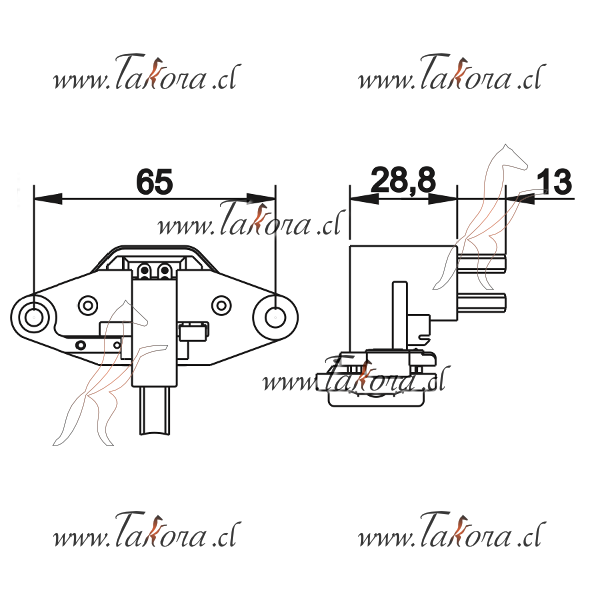 Repuestos de autos: Regulador de Voltaje, Bosch Ga-026 /022 /021 /Ib-3...
Nro. de Referencia: GA-029CH