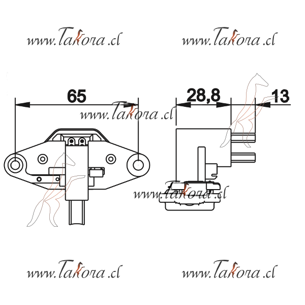 Repuestos de autos: Regulador de Voltaje, Bosch Ib-354/353/352-Ga-021/...
Nro. de Referencia: GA-022CH