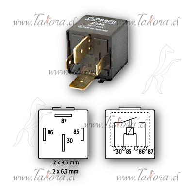 Repuestos de autos: Relay (Rele), De Alta Potencia 12 Volts, 70 Ampere...
Nro. de Referencia: 2270