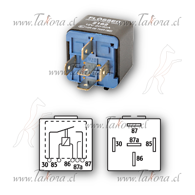 Repuestos de autos: Relay (Rele), Inversor 12 Volts, 20/30A 87A...
Nro. de Referencia: 2162