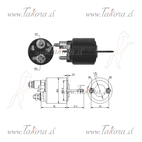 Repuestos de autos: Solenoide, Valeo Citr, C15/Peugeot 205/Todos/309...
Nro. de Referencia: ZM-493