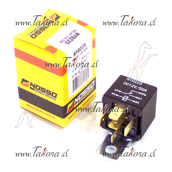 Repuestos de autos: Relay (Rele) 12 Volts, 50 Amperes, Universal / 5 T...
Nro. de Referencia: NY-0225