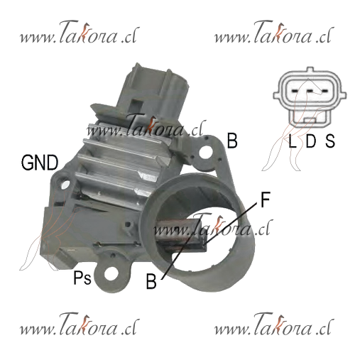 Repuestos de autos: Caja Reguladora de Voltaje, Ford 12 Volts, / serie...
Nro. de Referencia: F-605