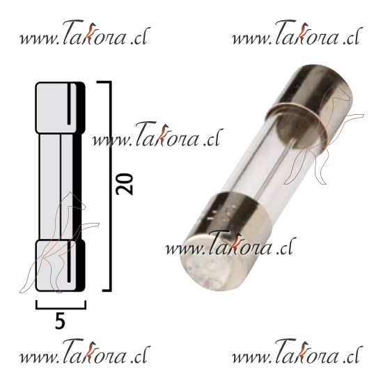 Repuestos de autos: Fusible de vidrio, 2Amperes medida 5x20 mm....
Nro. de Referencia: 1014020