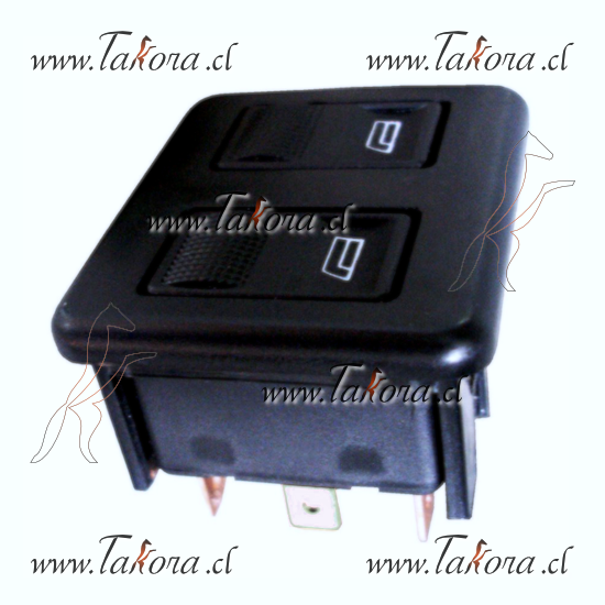 Repuestos de autos: Interruptor (switch) alza vidrio doble / 2 teclas/...
Nro. de Referencia: DNI-2014