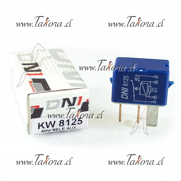 Repuestos de autos: Microrelay (rele), auxiliar 12 Volts, 40 Amperes, ...
Nro. de Referencia: DNI-8125