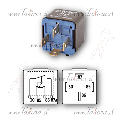 Repuestos de autos: Mini Relay (rele), 12 Volts, 30 Amperes, 4 patas...
Nro. de Referencia: 2142