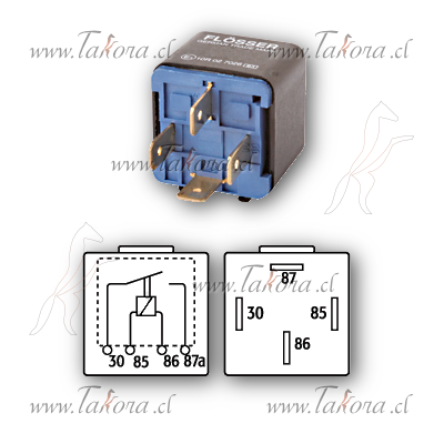 Repuestos de autos: Mini Relay (rele), 12 Volts, 40 Amperes, 4 patas...
Nro. de Referencia: 2144