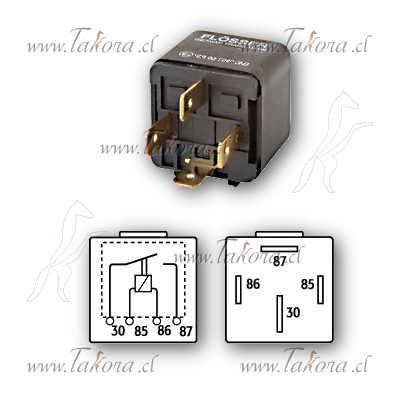 Repuestos de autos: Mini Relay (rele), 12 Volts, 40 Amperes, 4 patas, ...
Nro. de Referencia: 2245