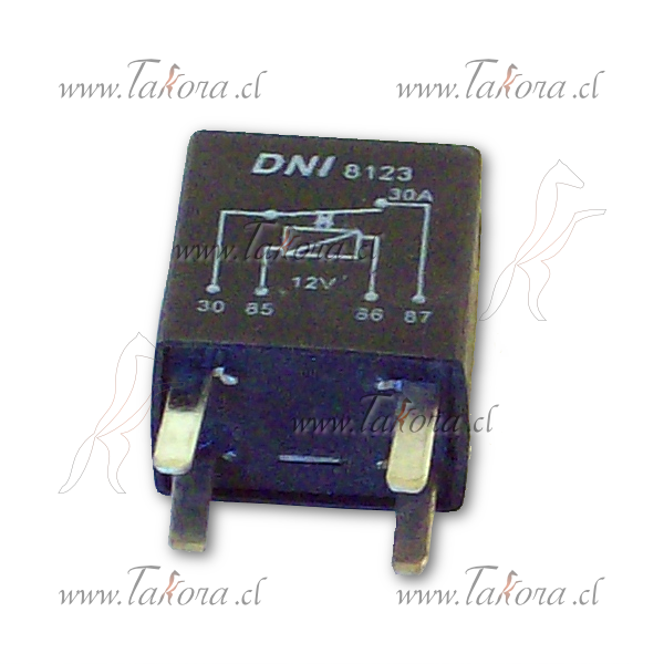 Repuestos de autos: Relay (Rele) auxiliar, 12 Volts, 30 Amperes, 4 pin...
Nro. de Referencia: DNI-8123