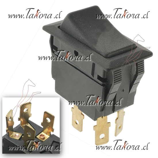 Repuestos de autos: Interruptor Luces Tecla Universal, 12-24 Volts, 1C...
Nro. de Referencia: DS-517