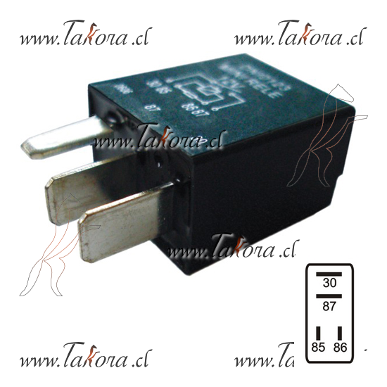 Repuestos de autos: Microrelay Auxiliar 12V-30Amp, 4 Terminales, Gm-Op...
Nro. de Referencia: DNI-0125