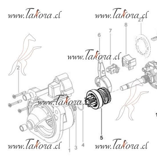 Repuestos de autos: Bendix,  10 Dientes, Diametro 32.00mm., Largo 51.0...
Nro. de Referencia: 0307CM0241N