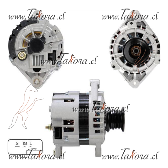 Repuestos de autos: Alternador Delco-Korea, 12Volts, 75Amperes, 5Pk, 3...
Nro. de Referencia: 10480000