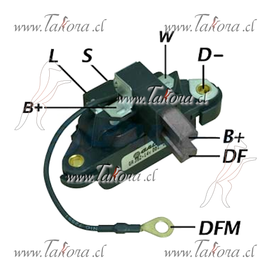 Repuestos de autos: Caja Reguladora Bosch, 12Volts, Thermo King-Yanmar...
Nro. de Referencia: GA-392CH