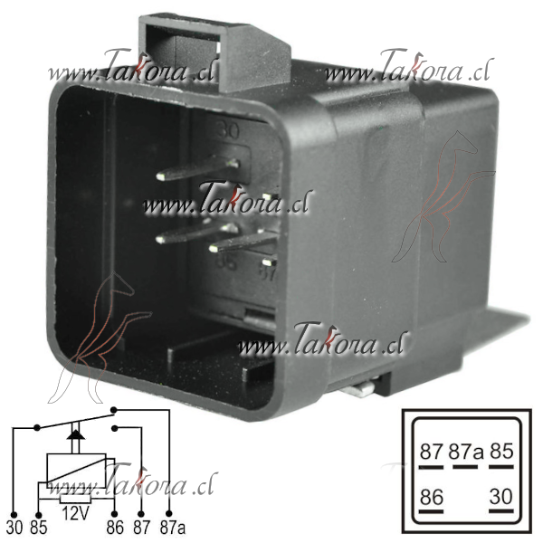 Repuestos de autos: Relay (Reles) Auxiliar Inyeccion Electronica, 12Vo...
Nro. de Referencia: 12193611